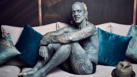 Most tattooed man in the world has foreskin covered in ink
