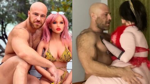 Bodybuilder divorces inflatable doll and finds love again