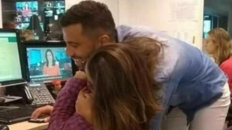 Optical illusion: No one can figure out who is hugging whom