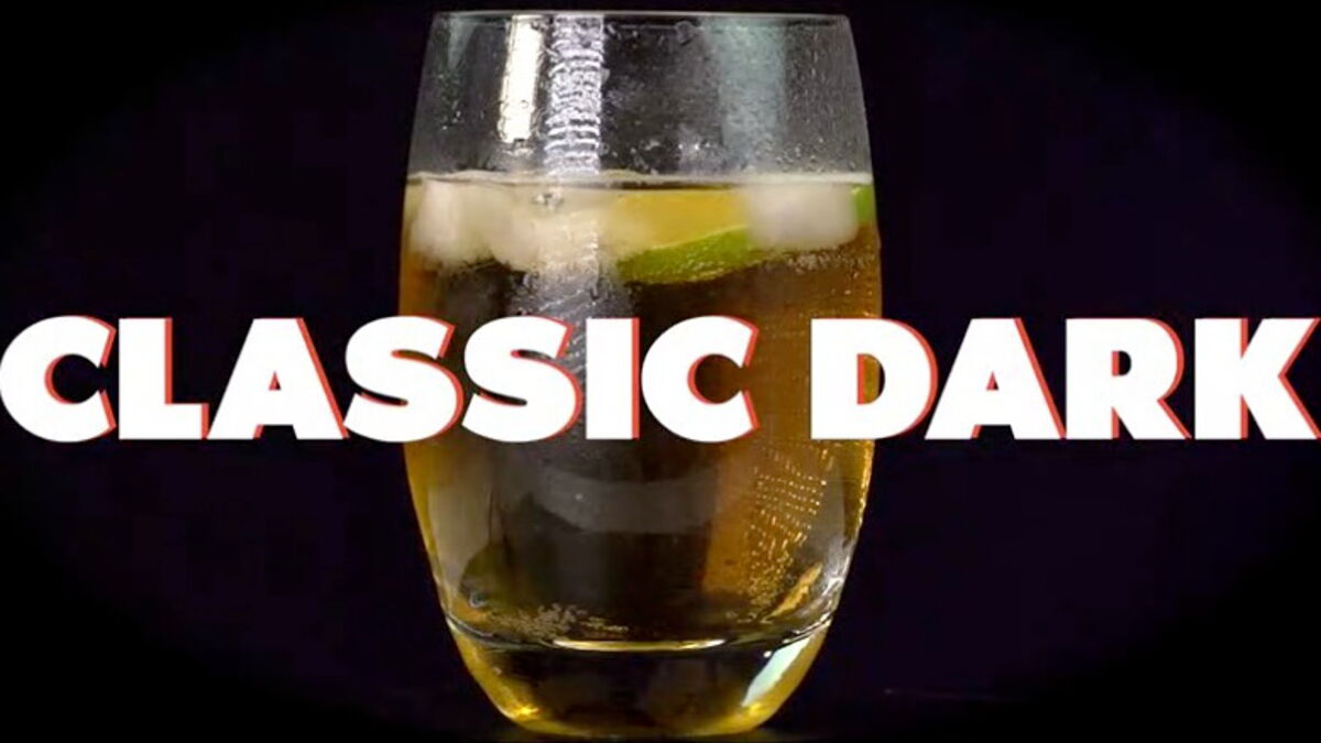 Cocktail Classic Dark, à base de ginger beer