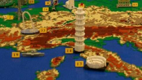 Découvrez la carte de l'Europe en Lego en images