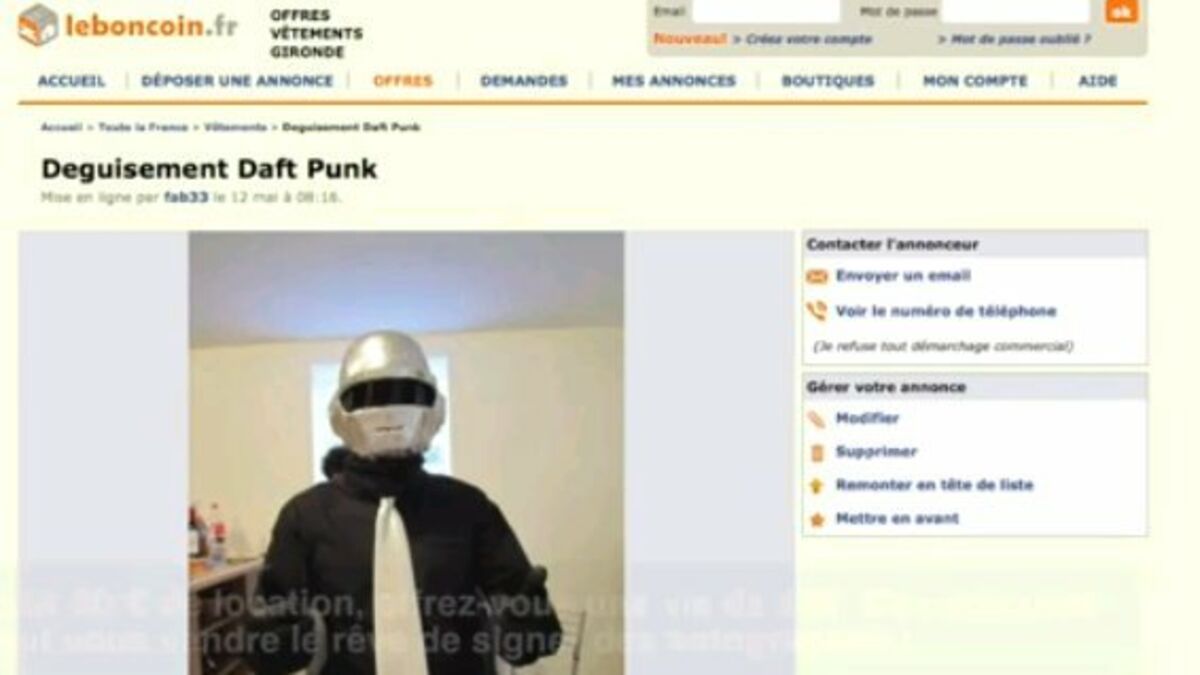 Produit de l'enchère de Daft Punk