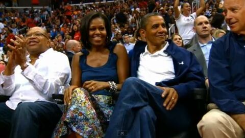 Basket : Barack Obama impressionné par le dunk de LeBron James