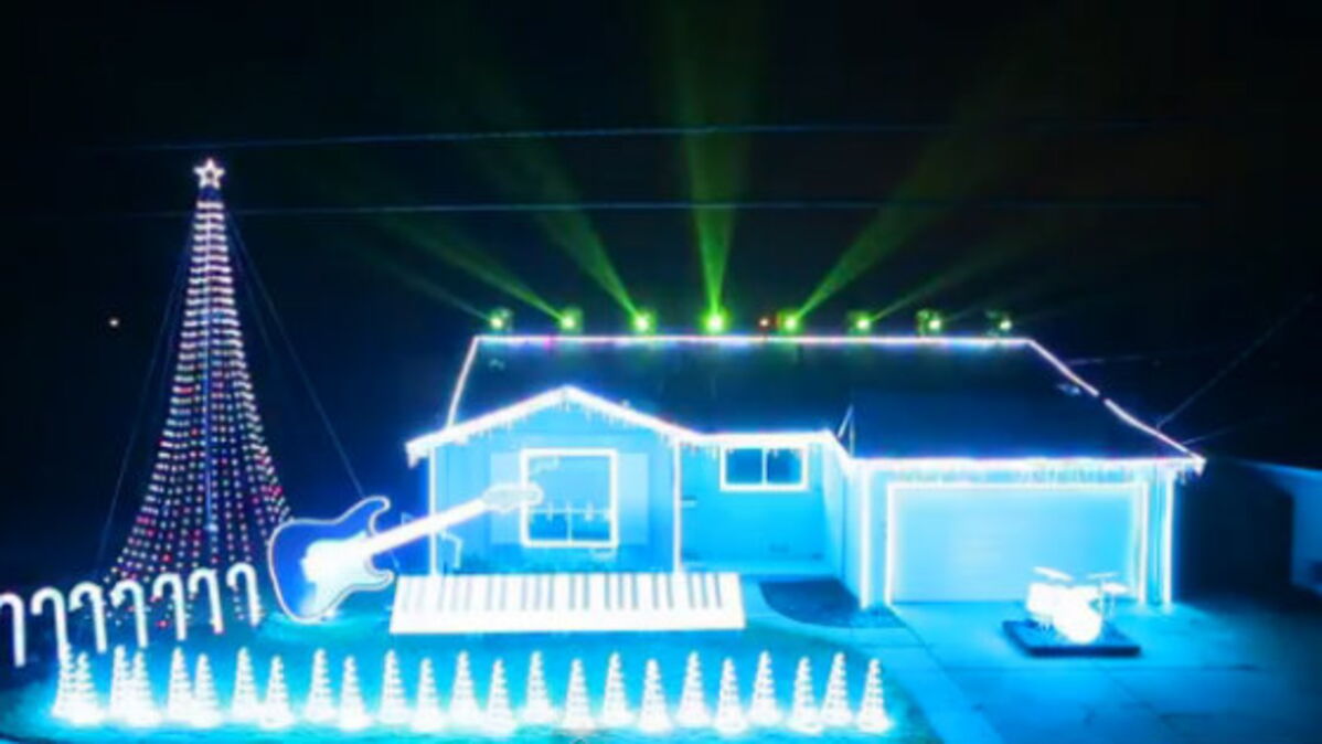 Des d?�corations de No?�l lumineuses et musicales sur le th?�me de Star Wars