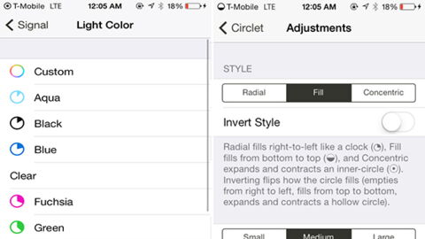 Jailbreak Evasi0n 7 pour iOS 7 : Circlet change les icônes de la barre de statut