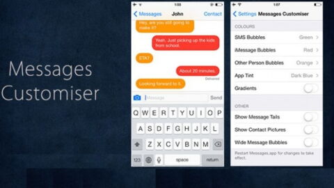 Jailbreak Evasi0n 7 pour iOS 7 : Message Customiser, pour donner des couleurs à vos messages !