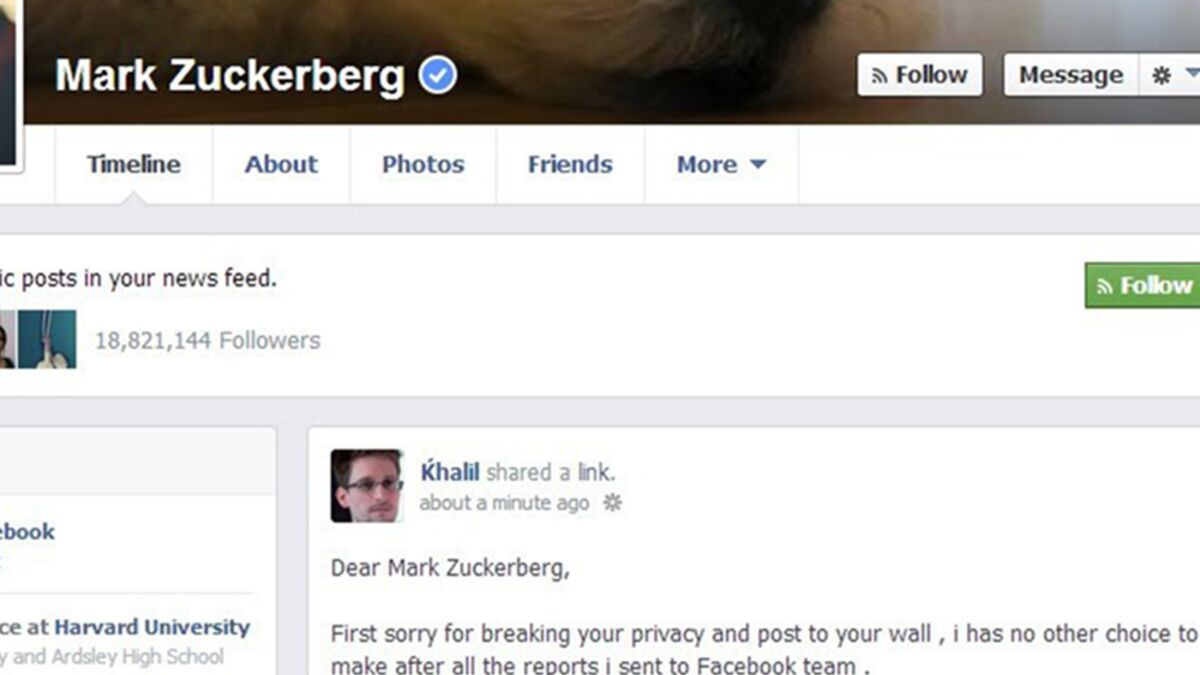 Facebook : Il pirate le mur de Mark Zuckerberg pour dénoncer les failles de sécurité