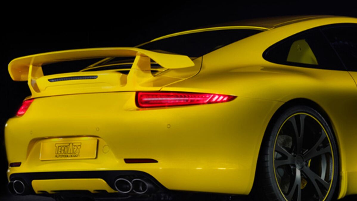 Une Porsche 911 enfile le maillot jaune avec Techart