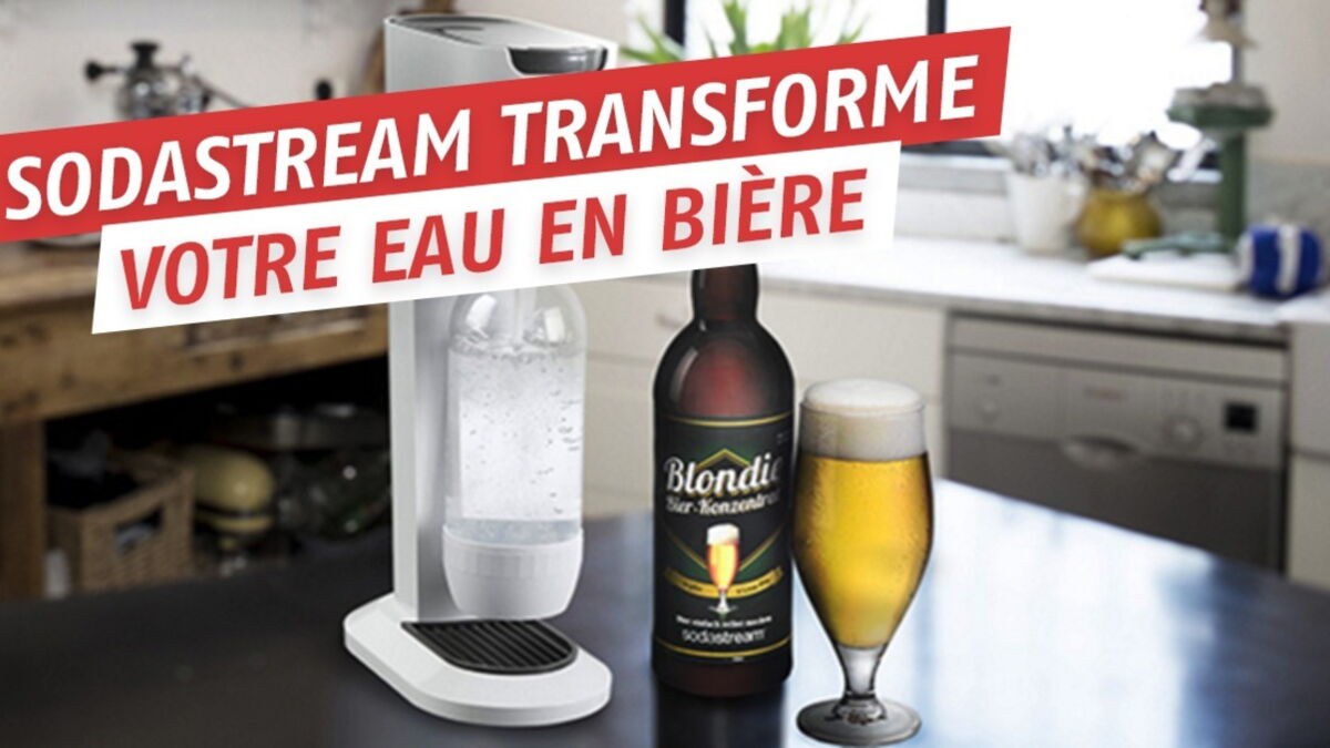 Sodastream Beer Bar la machine qui transforme l'eau en bière