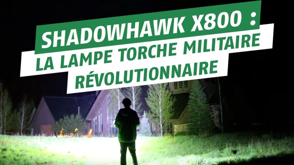 ShadowHank X800 : la lampe torche militaire la plus puissante du monde