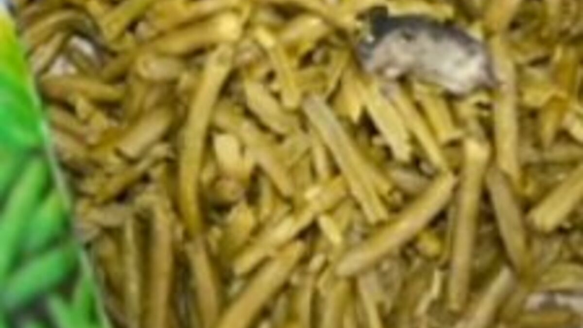 Il trouve une souris morte dans une boîte de conserve d