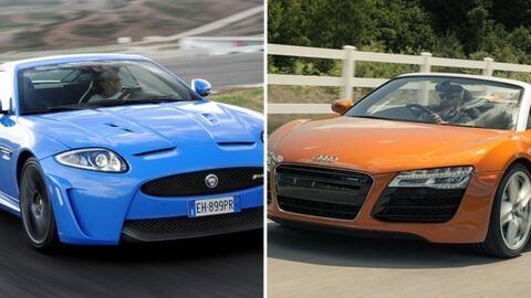 Audi R8 V10 Spyder vs Jaguar XKR-S : découvrez la plus rapide