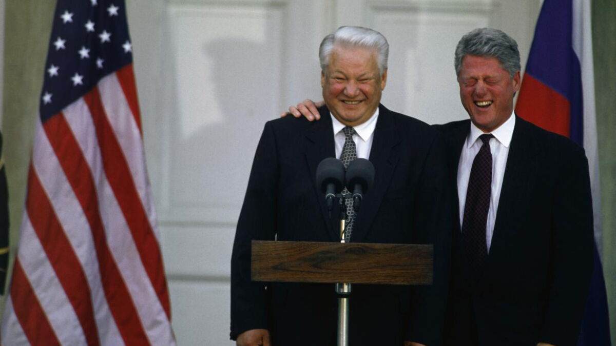 Remémorezvous le fou rire mythique de Bill Clinton et Boris Eltsine