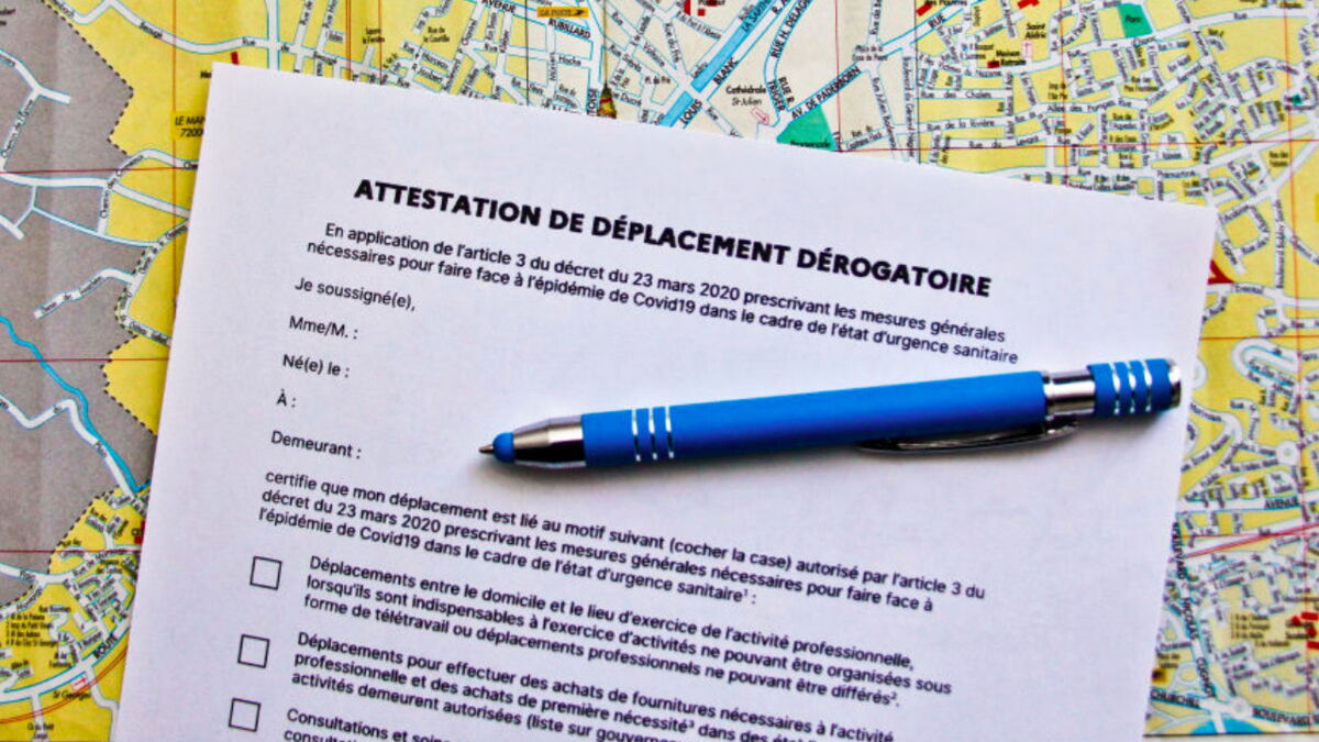 Une nouvelle attestation de déplacement est disponible