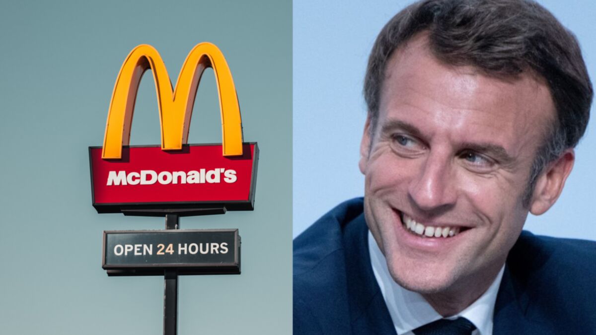 Mais pourquoi Emmanuel Macron a-t-il retweeté un menu de chez McDo ?