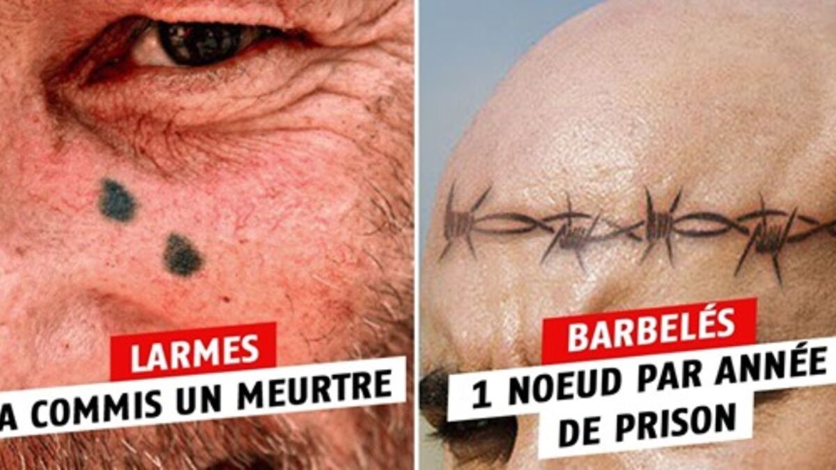 Signification Tatouage Larme Sous L oeil Tatouages en prison : 13 motifs à la signification glaçante
