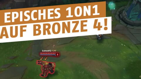 League of Legends: So läuft ein 1on1 auf Bronze 4 ab