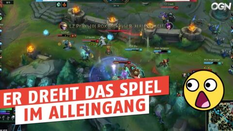 League of Legends: Südkoreanischer ADC rettet Teamfight ganz allein in Profi-Game