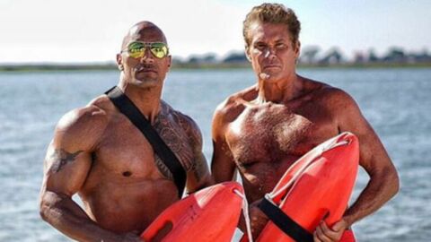 The Rock lobt David Hasselhoff für seine verblüffende körperlicher Verfassung bei den Dreharbeiten von "Baywatch"