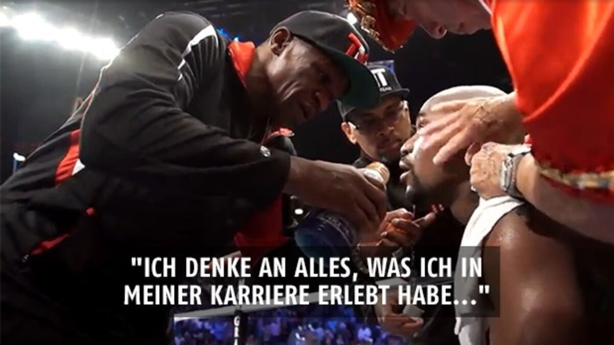 Floyd Mayweather wird bei seinem letzten Kampf von seinem Vater angespornt!
