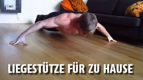 Eine Liegestütze-Serie für Zu Hause. Starke Brustmuskeln und enormer Trizeps garantiert!