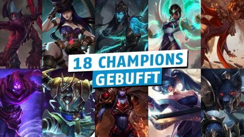 League of Legends: Mit dem kommenden Patch wird es Buffs geben, die den Schaden von fast 20 Champions betreffen