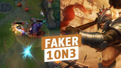 League of Legends: Faker siegt locker im 1on3 mit Xin Zhao