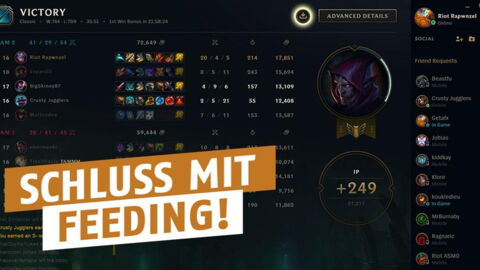 League of Legends: Riot hat endlich eine Lösung, um absichtliches Feeding zu stoppen