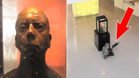 Dieser Skulptur sollte man lieber nicht zu tief in die Augen schauen