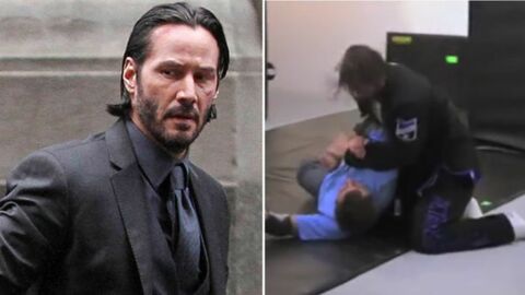 Hier seht ihr wie Keanu Reeves für seine Rolle in "John Wick" Jiu-Jitsu trainierte