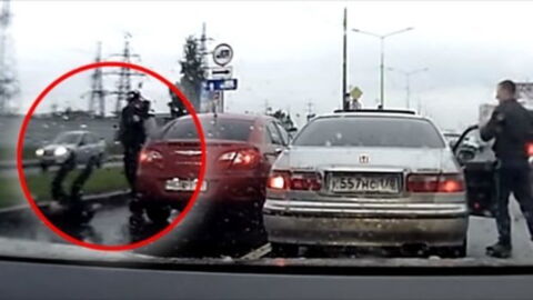 Dieser Road Rager greift die falsche Person an, nämlich einen Kampfsport-Experten…