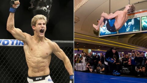 Sage Northcutt versucht, dem gesamten Team den Frontflip beizubringen