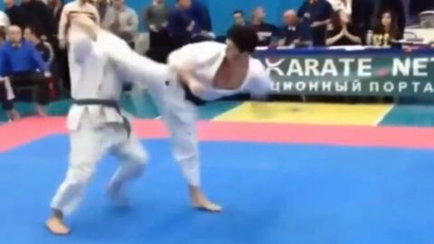 Karate: Ein unglaublich schneller K. o. in 3 Sekunden