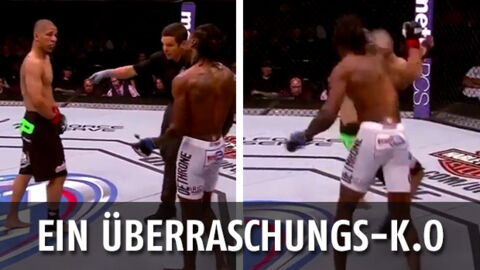 Er beschwert sich im Ring und wird überraschend K.O. geschlagen