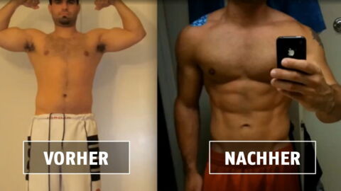 Ein spektakulärer körperlicher Wandel in nur einem Jahr