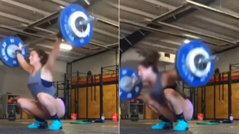 Diese Crossfit-Übung hätte diese Sportlerin fast das Leben gekostet...Richtig krass!