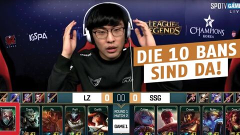League of Legends: Das erste offizielle Match mit 10 Bans!