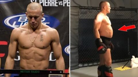Georges St-Pierre hat sich für sein UFC-Comeback im Mittelgewicht gegen Michael Bisping körperlich verwandelt