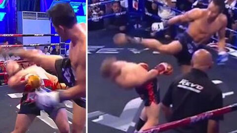 Der Muay-Thai-Kämpfer Rafael „Ataman“ Fiziev liefert das verrückteste Ausweichmanöver aller Zeiten!