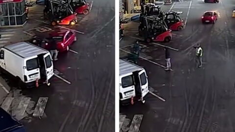 Gabelstapler stoppen dreiste Diebe