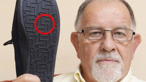 Böse Überraschung bei Amazon-Bestellung: Schuhsohle mit Hakenkreuzen