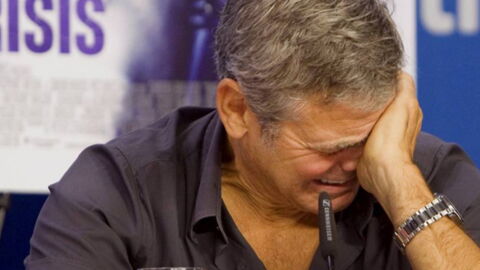 Tränen bei George Clooney. Das ist sein bitteres Geständnis