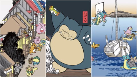 Künstler kreieren Pokémon-Illustrationen mit traditionellen japanischen Holzschnitten