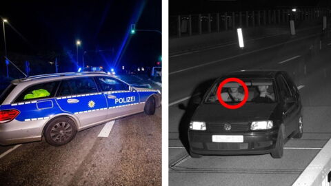 Mann flieht vor Polizei. Als er in ein fremdes Auto steigt, erlebt er eine böse Überraschung!