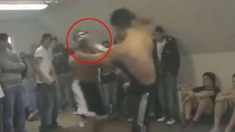 Dieser Unbekannte hätte niemals gegen den Profi-Kick-Boxer kämpfen sollen