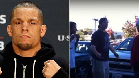 Wenn Nate Diaz eine Straßenschlägerei sieht, filmt er sie...