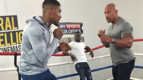 Anthony Joshua lädt The Rock und Kevin Hart zum Boxtraining