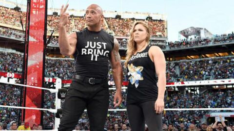 Ronda Rousey und The Rock demütigen Triple H und Stephanie McMahon