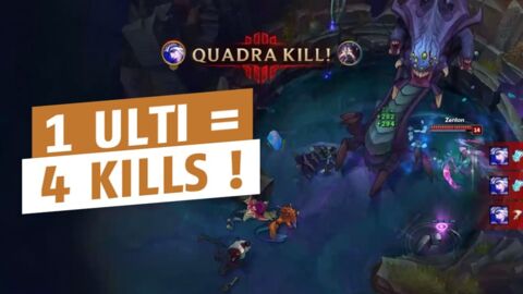 League of Legends: Ashe landet nur mit der Ulti einen Quadrakill