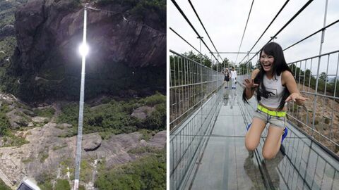 Wow! Diese Brücke in China besteht komplett aus Glas!